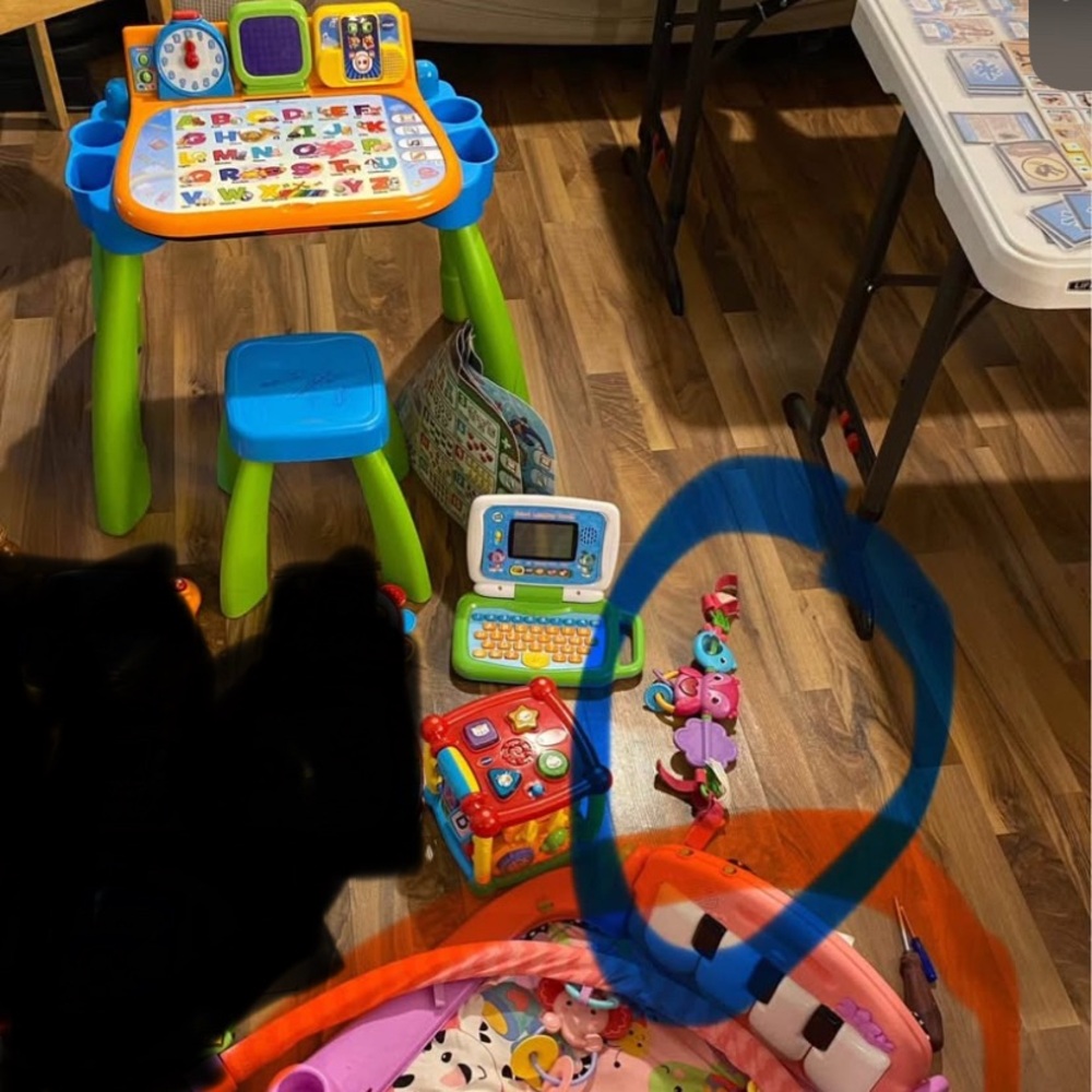 Blue and Green Learning Toys for Interactive Play